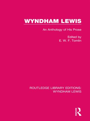 cover image of Wyndham Lewis